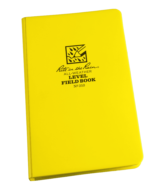CARNET D'ARPENTAGE HYDROFUGE MODÈLE NIVEAU 4,75 X 7,5 PO