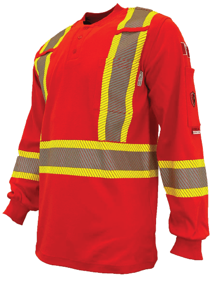 CHANDAIL MANCHES LONGUES BANDES 4" ATLAS HENLEY FR/AR