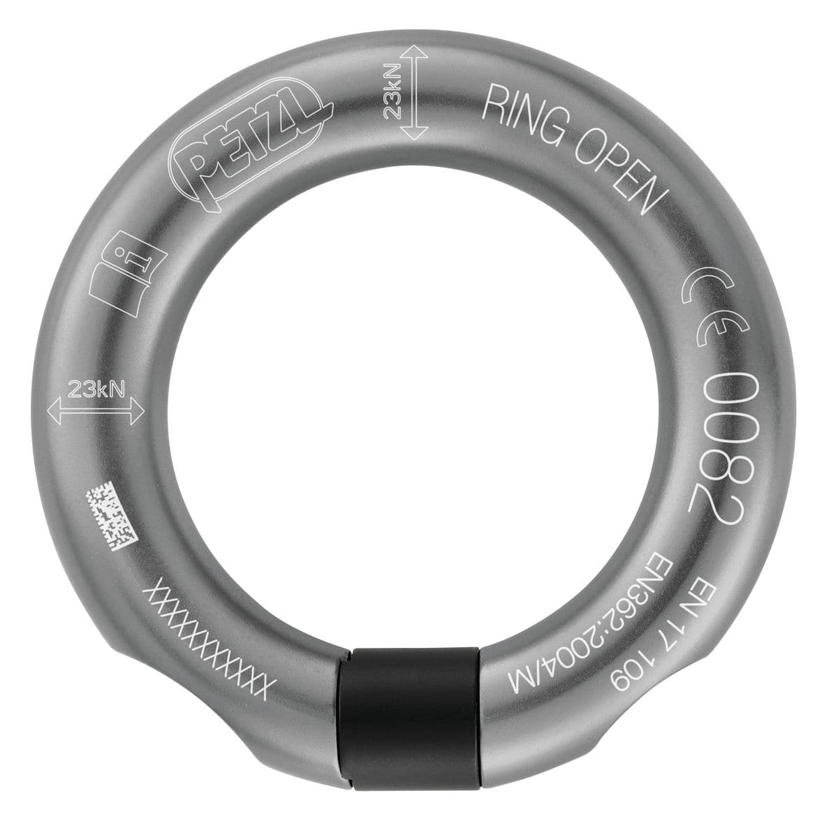 ANNEAU OUVRABLE PETZL RING OPEN NOIR