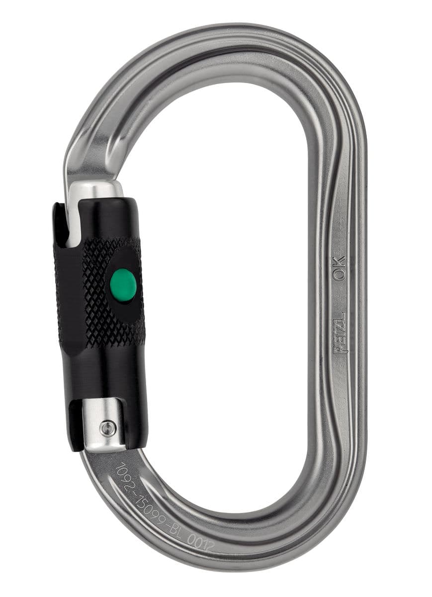 OK MOUSQUETON OVALE LÉGER DE PETZL®, BALL-LOCK