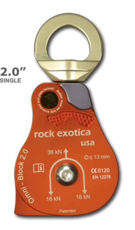 POULIE SIMPLE OMNI-BLOCK - 2 PO/36 KN