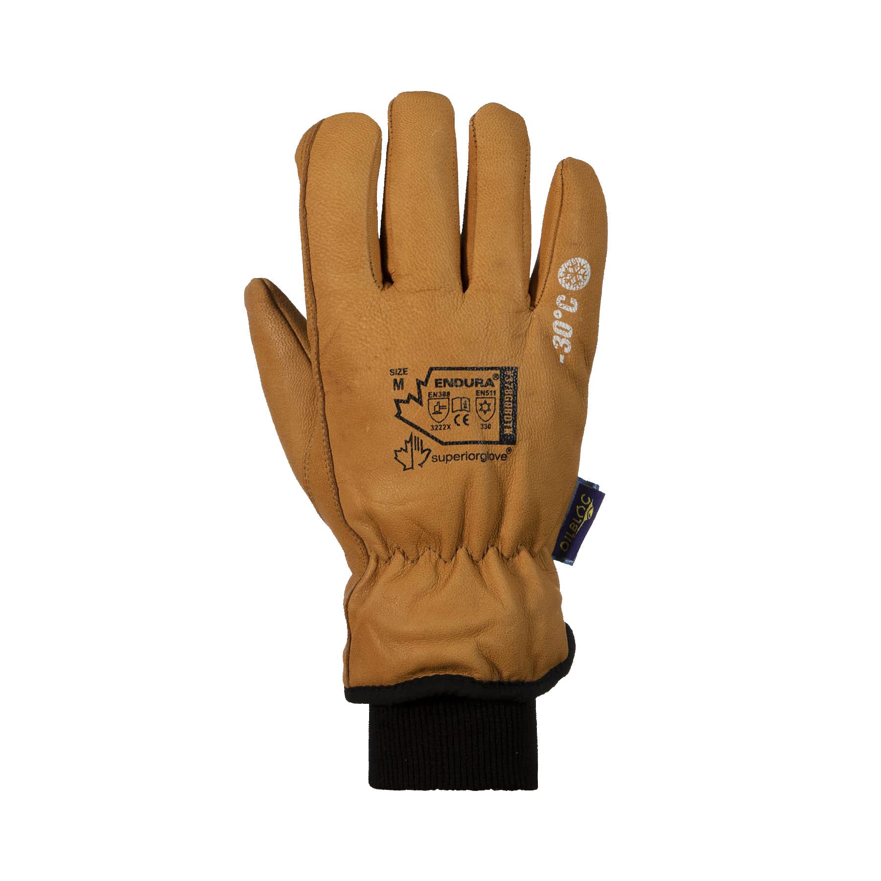 GANTS DE TRAVAIL DOUBLÉS ENDURA 378GOBDTK HIVER